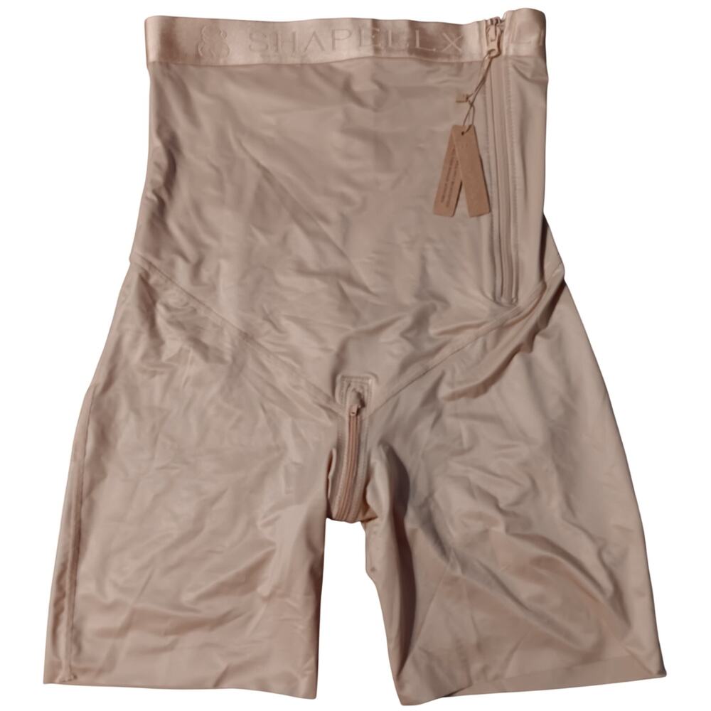 SilkSculpt Shapellx Tan High-Waisted Short Zipper Size XL NEW w tags